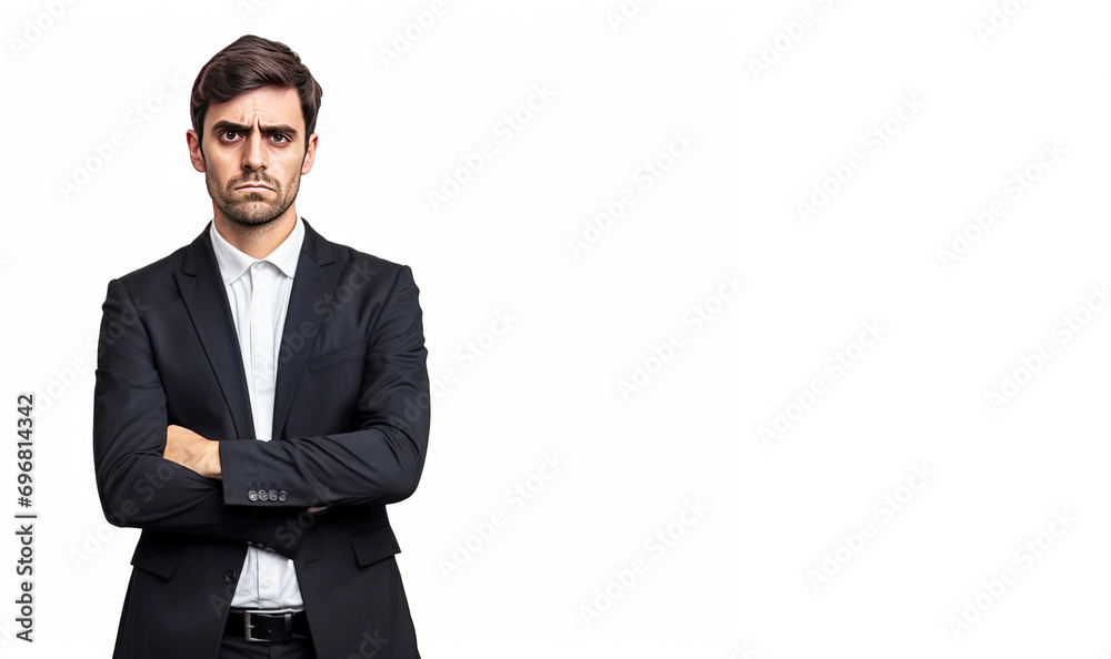 Young male confident businessman, white background isolate. Successful professional in suit, tie, entrepreneur. Young male confident businessman, white background isolate. Successful professional in suit, tie, entrepreneur.