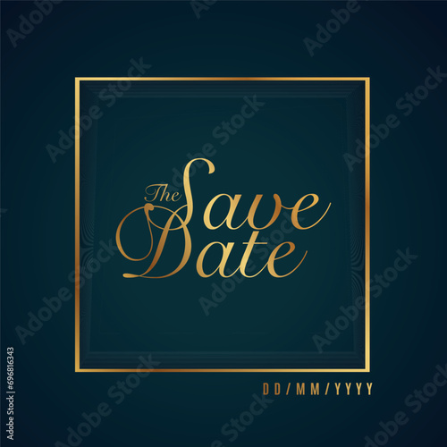 Save the date. Save the date banner. Can be used for business  marketing and advertising. Save the date for personal holiday. Wedding invitation. Vector image.