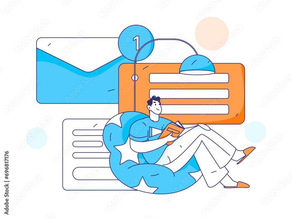 Flat vector illustration of business people operating work scene
Flat vector illustration of business people operating work scene