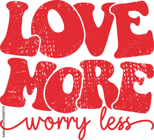 Love More Worry Less SVG PNG PDF, Valentine EPS, Valentine Day EPS for Sublimation, Cameo Buffalo Plaid Heart EPS, Xoxo EPS