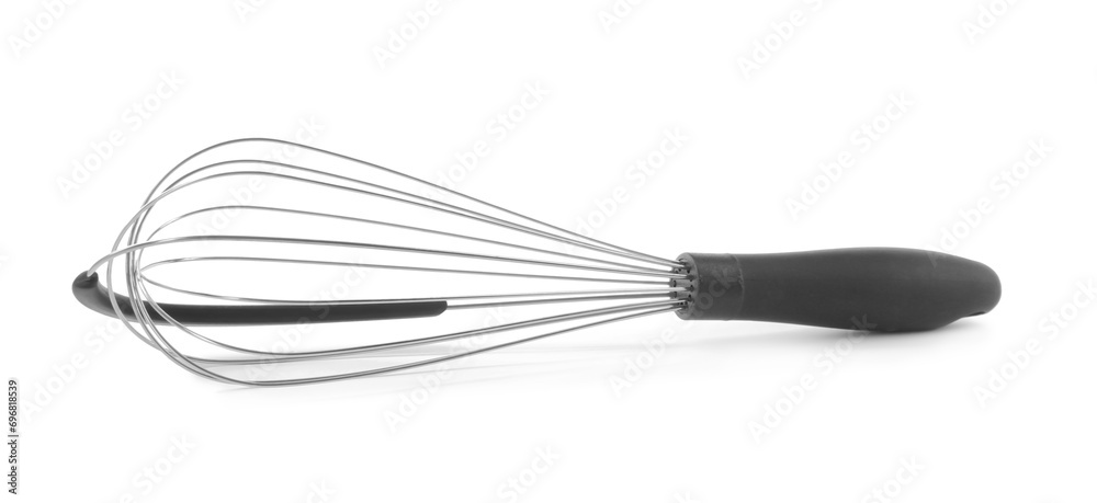 Metal whisk isolated on white. Kitchen tool Metal whisk isolated on white. Kitchen tool