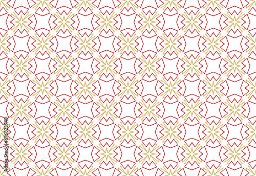 Modern style fabric design textile swatch all over print block. photo