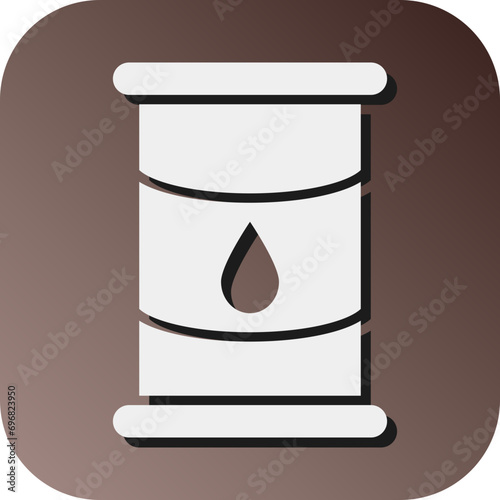 Barrel Vector Glyph Gradient Background Icon Design