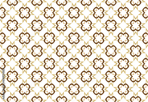 Modern style fabric design textile swatch all over print block. photo