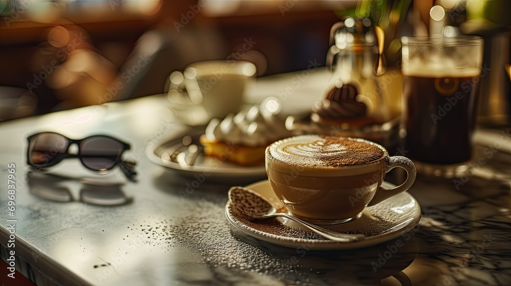 Gemütliche Kaffeepause in stilvollem Café-Ambiente Gemütliche Kaffeepause in stilvollem Café-Ambiente