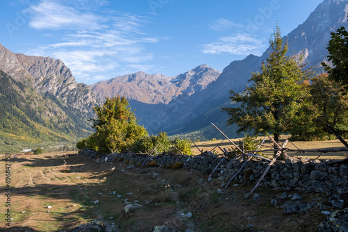 autumn landscape in the mountains