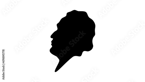 John Jervis silhouette, high quality vector photo
