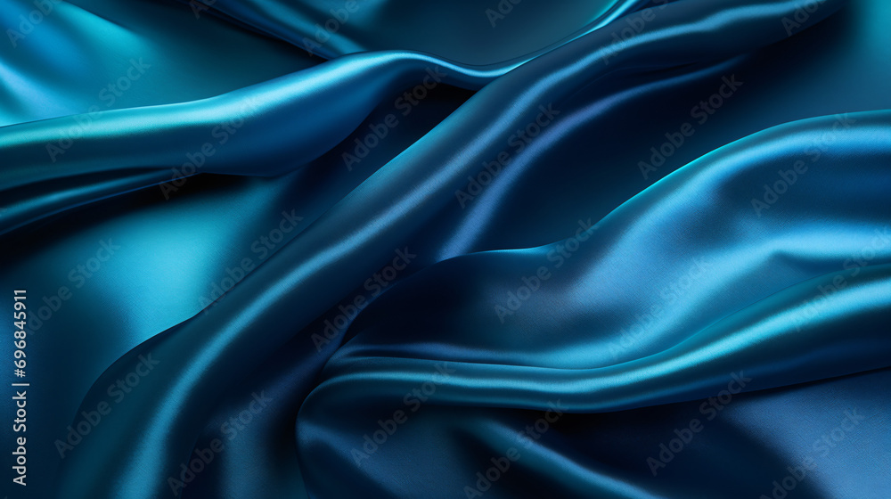Obraz premium blue satin fabric background