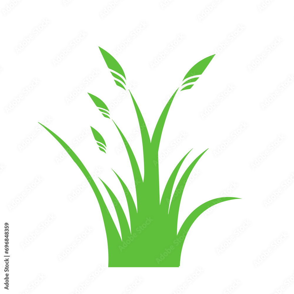 grass vector flat design
