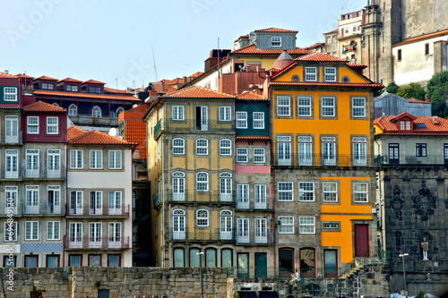 Traditional houses on the Ribeira in Porto, Portugal