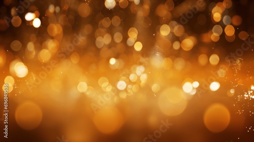 Abstract gold background defocused lights. 