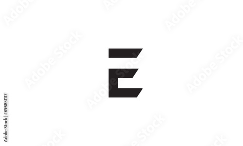 E, EE, Abstract Letters Logo Monogram 