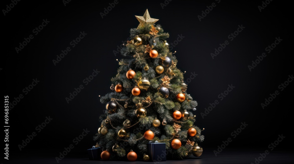 Christmas tree with holidays decorations Christmas tree with holidays decorations