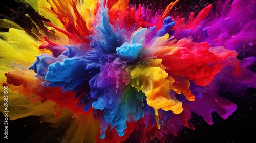 Color explosion: bright and saturated colors that create the impression of a color explosion