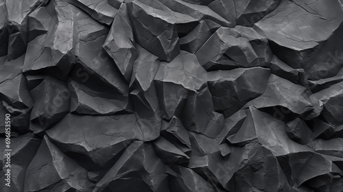 Textura de rochas pretas com relevos irregulares - Papel de parede photo