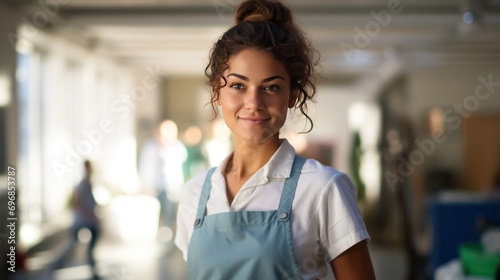 beautiful female cleaning lady ,Smiling female cleaner,smiling lady confident house