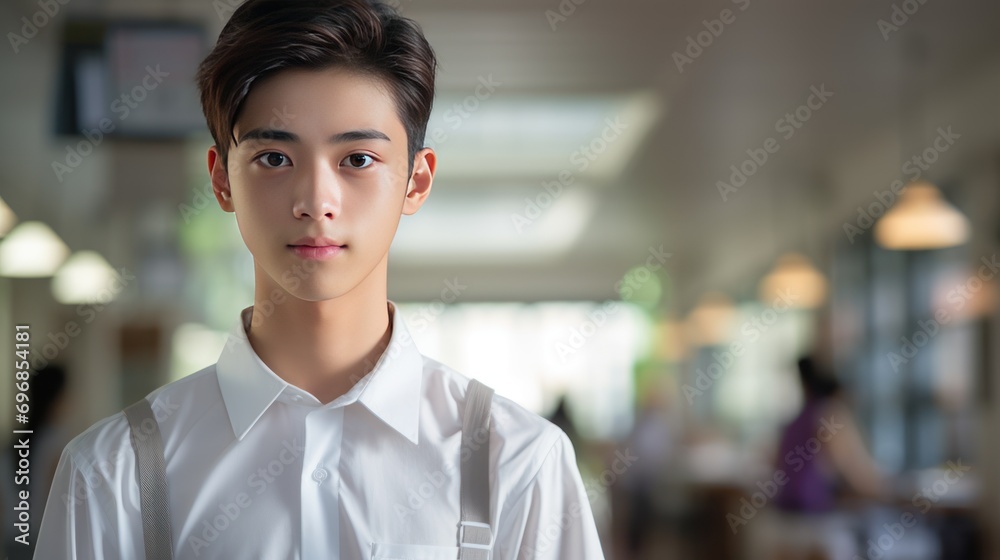 high school student wearing white shirt uniform high school student wearing white shirt uniform