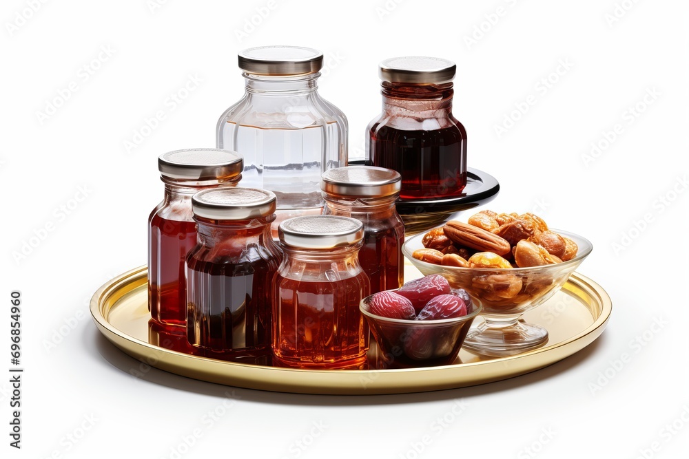 Ramadan Hampers Isolated On White Background, Ramadan Meal Ramadan Hampers Isolated On White Background, Ramadan Meal