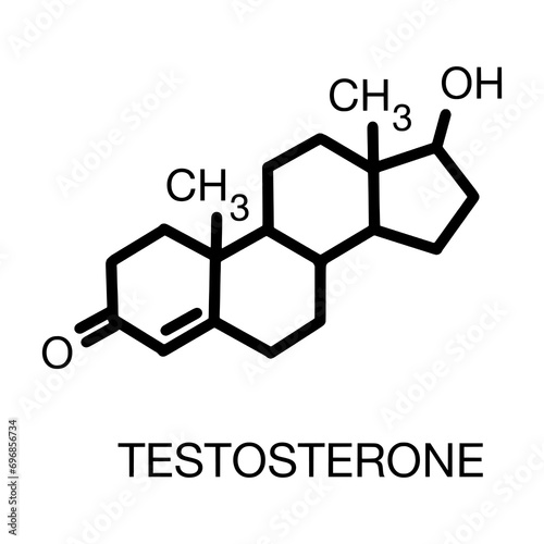  Formula of chemical structure of adrenaline, estrogen, testosterone
