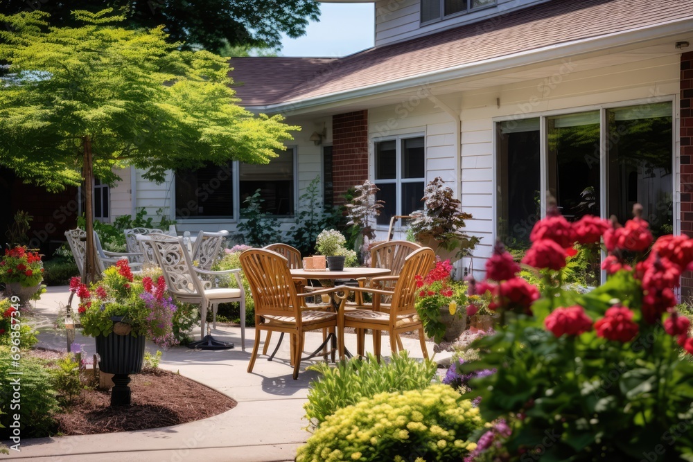 Nursing Home Residents Offered A Serene Outdoor Garden Retreat