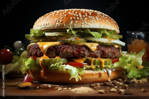 Big Fresh Tasty Hamburger