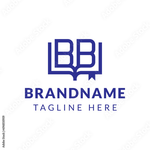 Letter BB Book Logo, suitable for business related to book with BB intial