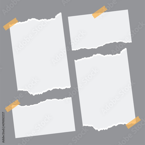 4 photo collage template. vector illustration, new collections