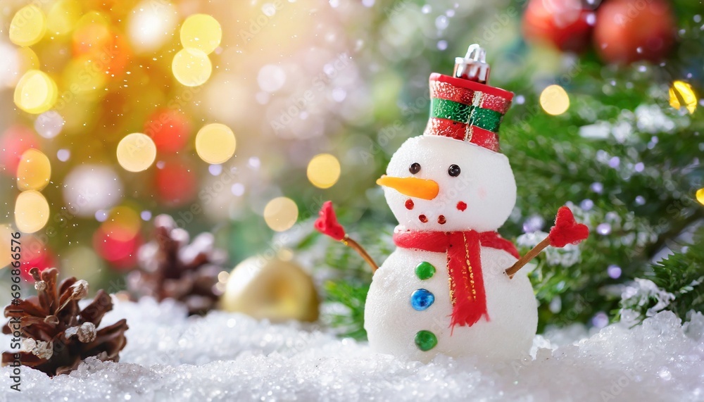 snowman with christmas tree snowman with christmas tree