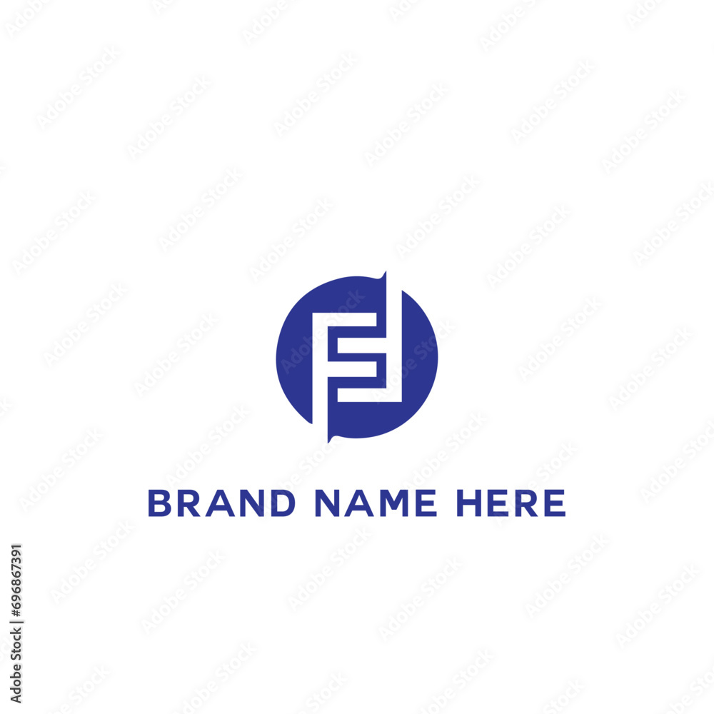 Obraz premium FF logo. F F design. White FF letter. FF, F F letter logo design. Initial letter FF linked circle uppercase monogram logo. F F letter logo vector design. 