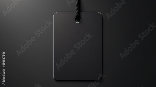 mock up, blank price tag photo
