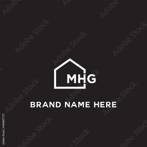 MHG logo. M H G design. White MHG letter. MHG  M H G letter logo design. Initial letter MHG linked circle uppercase monogram logo. M H G letter logo vector design.  