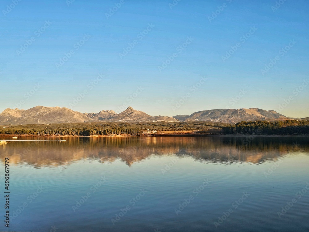 Cubillas reservoir in the province of Granada