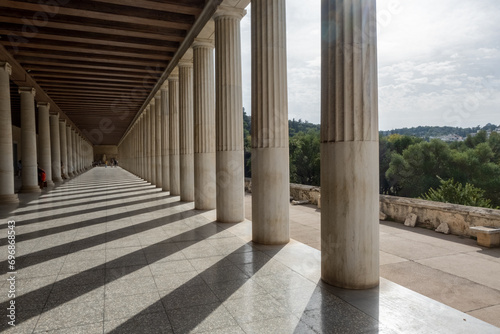 Photos Ancient columns at the roman agora of Athens, Greek