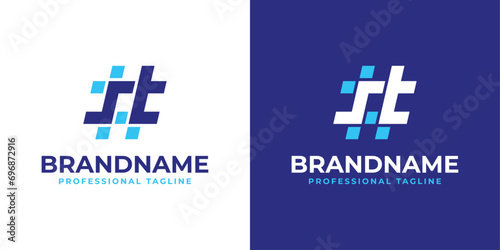 Letter ST Hashtag Logo, suitable for any business with ST or TS initials.