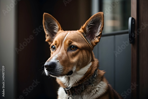 close up of a dog Generative AI  © Home