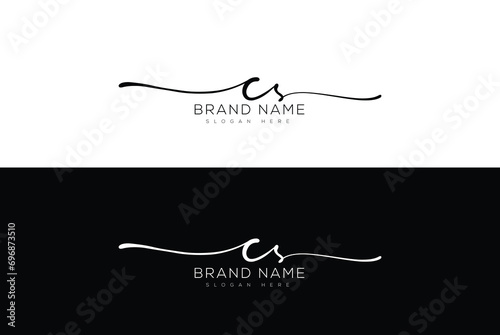 Cs initial handwriting signature logo designs and lettering