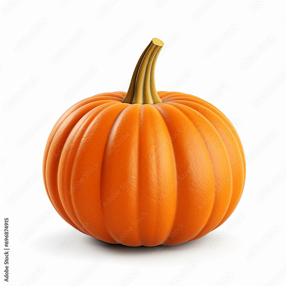 Obraz premium Pumpkin isolated on a white background