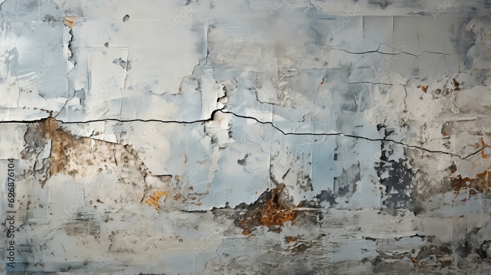 A decaying barrier reveals the beauty of imperfection in a stunning abstract masterpiece