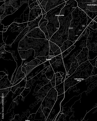 Hoover Alabama Map, Detailed Dark Map of Hoover Alabama photo