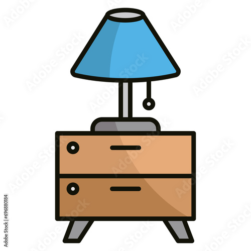 Lamp Icon Element For Design