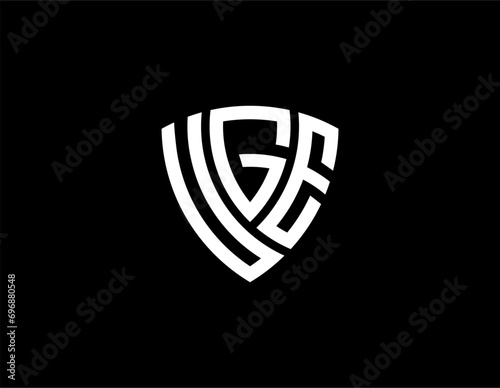 UGE creative letter logo design vector icon illustration	
 photo