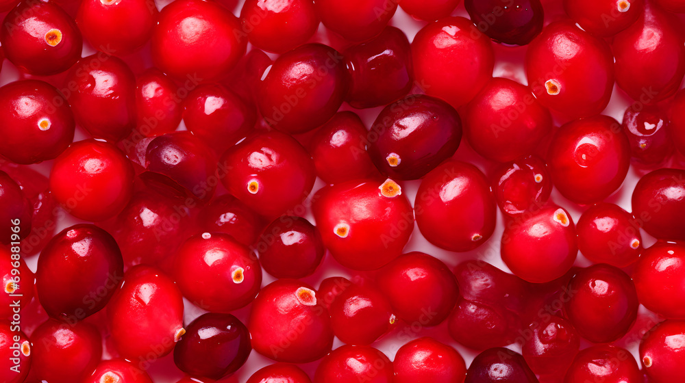 Top View Full Frame of Fresh Cranberry, Creating a Vibrant and Summery Visual Feast. Top View Full Frame of Fresh Cranberry, Creating a Vibrant and Summery Visual Feast.