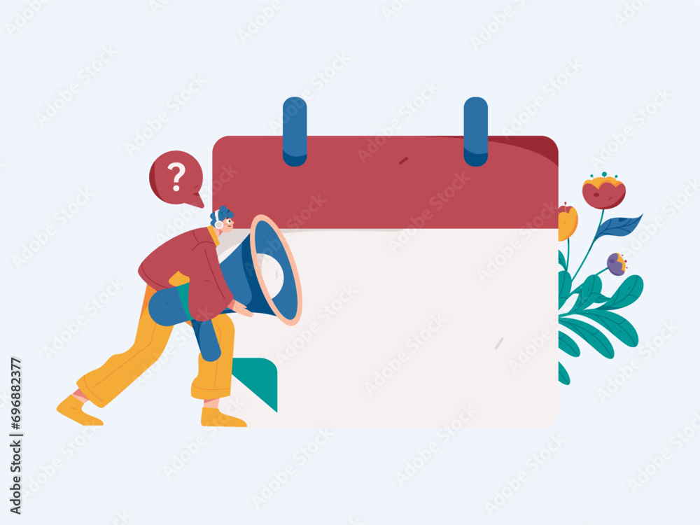 Flat vector illustration of business people operating work scene
Flat vector illustration of business people operating work scene