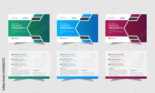Corporate postcard design, business postcard EDDM design template
stylish design layout