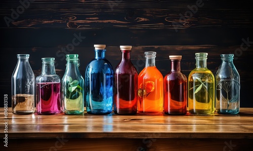 AI bottiglie di vetro colorato 02