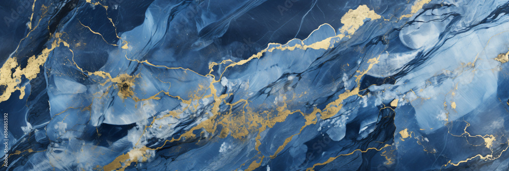 polished Light Blue marble texture background with cracked gold veins details, space for text, polished Light Blue marble texture background with cracked gold veins details, space for text,