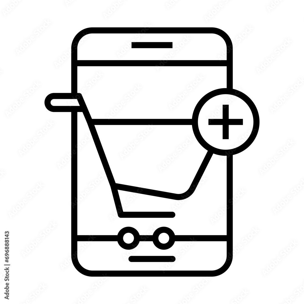 Mobile Shopping icon design Mobile Shopping icon design
