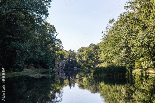 Bridge and a lake in the park