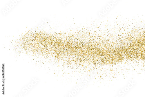 Gold Vector Texture Pattern on White Background. Light Golden Confetti. Yellow Illustration Backdrop. Design Element. 