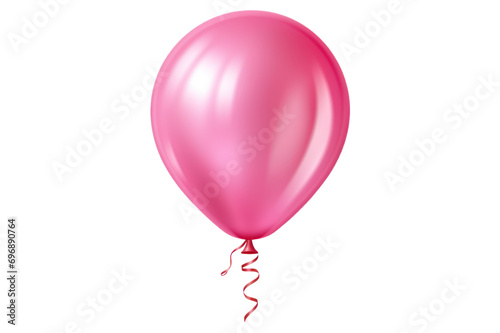 pink balloon isolated on transparent background